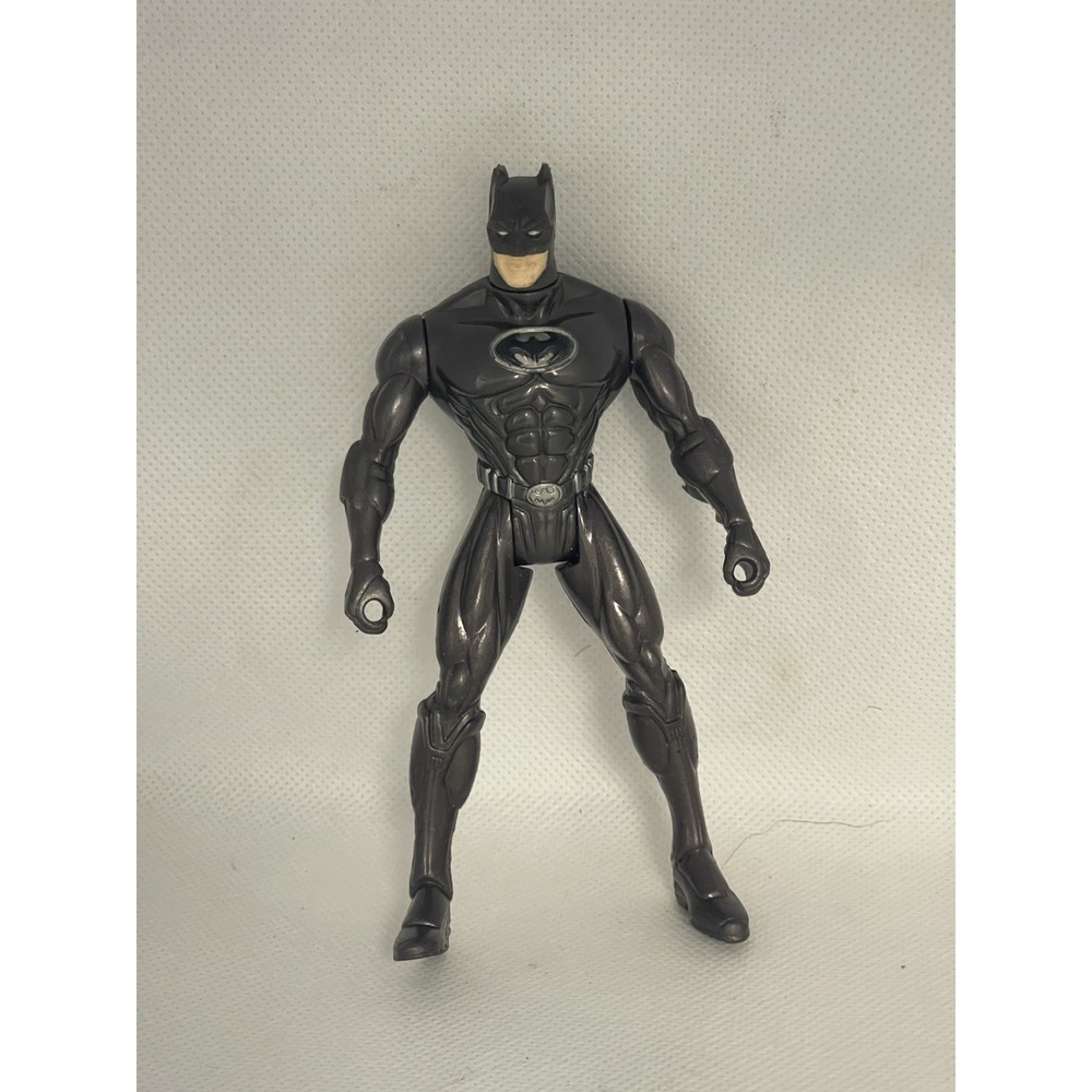 1997 DC Comics Kenner 5" Batman Action Figure Gray-Silver Incomplete TFTP04